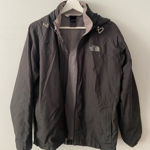 Northface black raincoat/windbreaker